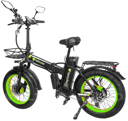 Электровелосипед Syccyba H1 DUAL зеленый