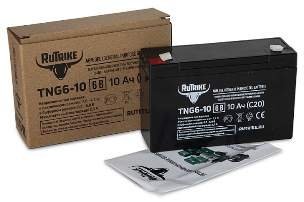 Аккумуляторная батарея RuTrike TNG6-10 (6V10A/H C20)