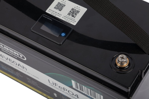 Литиевый тяговый аккумулятор Gelbert LiFePO4 (24V/60Ah/80A/1,440Wh) BT/Display