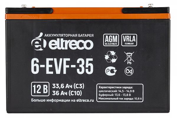 Тяговый аккумулятор Eltreco 6-EVF-32 (12V32A/H C3)