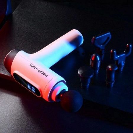Массажер-пистолет для мышц MiniPro M09 белый