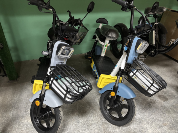 Электромопед GreenCamel Тайфун Sky Way (500W 48V12Ah ) быстросъем синий