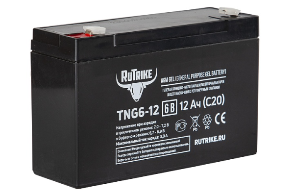 Аккумуляторная батарея RuTrike TNG6-12 (6V12A/H C20)