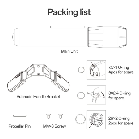 Подводный электроскутер SUBNADO-UNDERWATER SCOOTER WAYDOO LITE