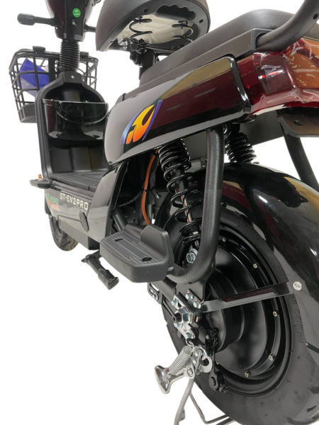 Электромопед GreenCamel Тайфун GT EV2pro (1000W 60V23Ah Li-ion ) быстросъем черный