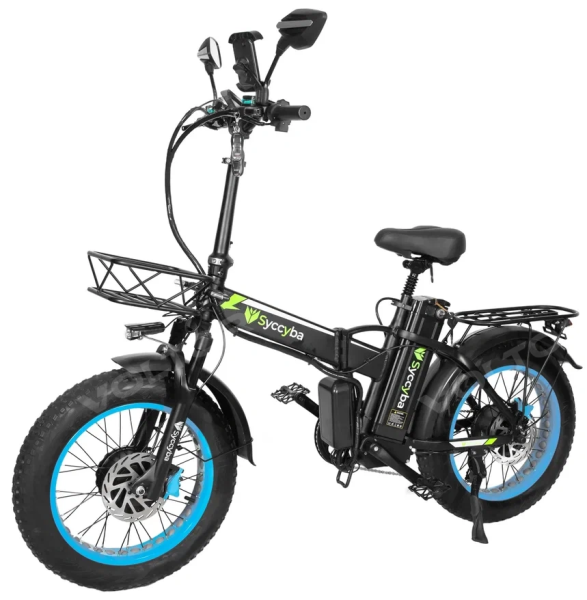 Электровелосипед SYCCYBA H1 (F10) DUAL 20AH синий
