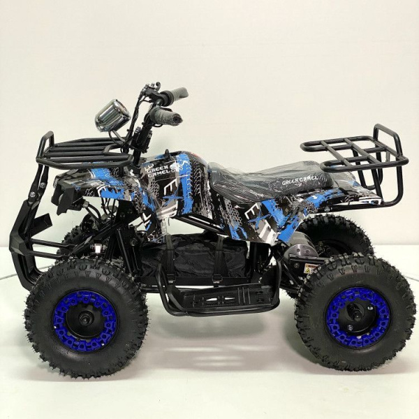 Квадроцикл GreenCamel Гоби K32 (30Ah 36V 800W R6 Цепь) синий экстрим 