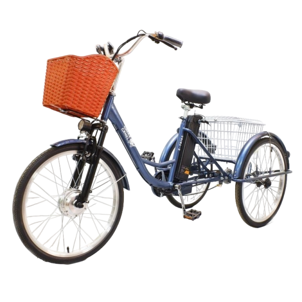 Электровелосипед GreenCamel Трайк-24 (R24 500W 48V 15Ah) синий