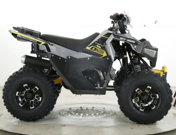 Квадроцикл бензиновый MOTAX GRIZLIK RAPTOR D125 LUX желтый